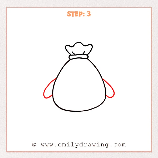 how to draw a cartoon money - Step 3
